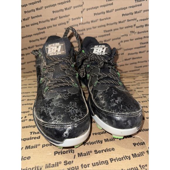 Under Armour Harper 8 Elite Size 6Y Black Green Baseball Cleats 3026595-001 main image 6